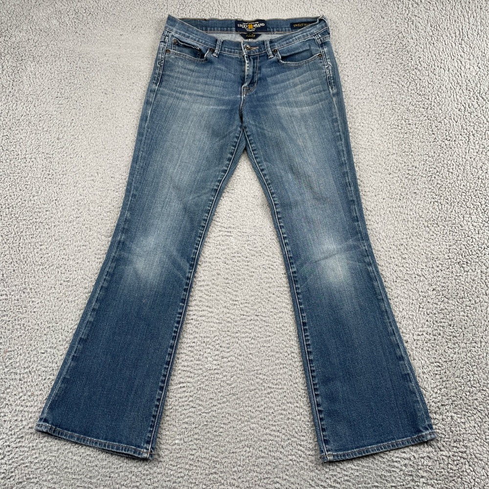 Lucky Brand Jeans Womens 4/27 Blue Sweet 'N Low Ankle Low Rise Bootcut Denim